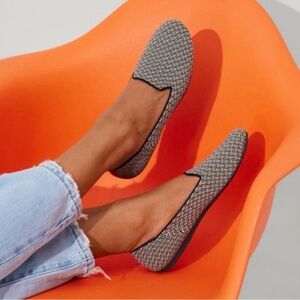 Rothy's The Loafer Slate Herringbone Classic Knit Women’s Size 6.5 Sustainable